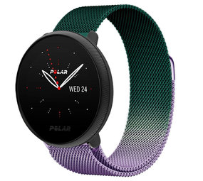 Strap-it® Polar Ignite 3 Milanese Armband (Lila/Grün) Strap-it® Polar Ignite 3 Milanese Armband (Lila/Grün)