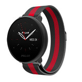 Strap-it® Polar Ignite 3 Milanese Armband (Schwarz/Rot) Strap-it® Polar Ignite 3 Milanese Armband (Schwarz/Rot)