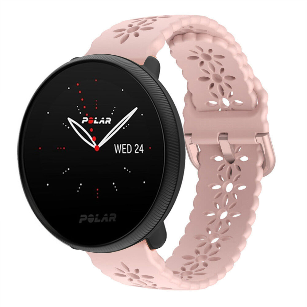 Strap-it® Strap-it Polar Ignite 3 Silikonarmband mit Muster (Rosa)