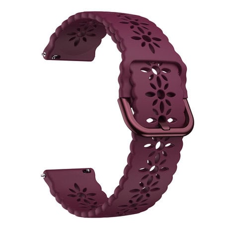 Strap-it® Strap-it Polar Ignite 3 Silikonarmband mit Muster (Burgund)
