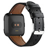 Strap-it® Strap-it Fitbit Versa Lederarmband (Schwarz) Strap-it® Strap-it Fitbit Versa Lederarmband (Schwarz)