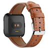 Strap-it® Strap-it Fitbit Versa Lederarmband (glattes Braun) Strap-it® Strap-it Fitbit Versa Lederarmband (glattes Braun)