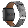 Strap-it® Strap-it Fitbit Versa Lederarmband (Grau) Strap-it® Strap-it Fitbit Versa Lederarmband (Grau)