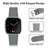 Strap-it® Strap-it Fitbit Versa Lederarmband (Grau) Strap-it® Strap-it Fitbit Versa Lederarmband (Grau)