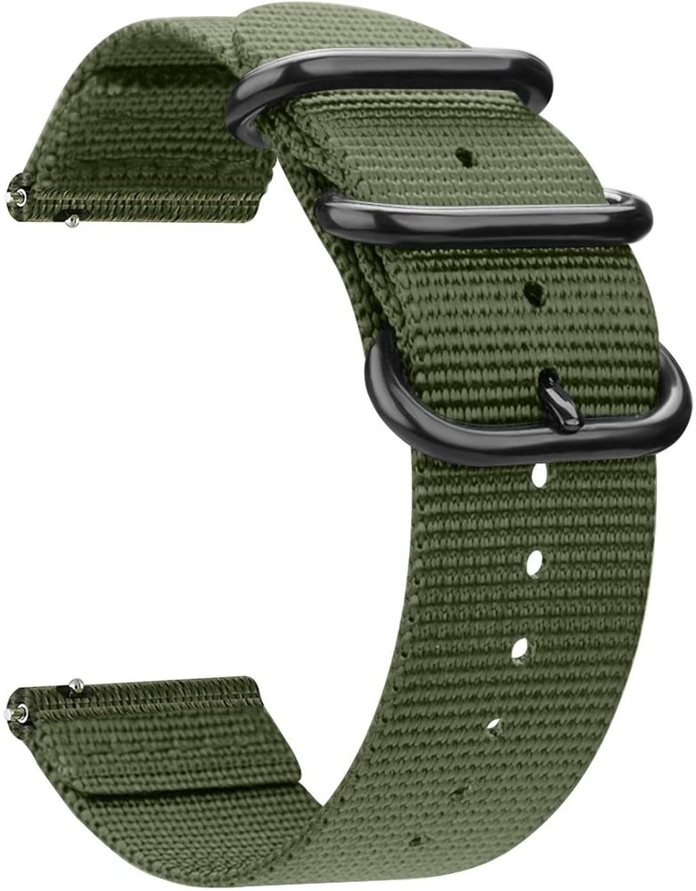 Strap-it® Strap-it Samsung Galaxy Watch 5 - 44mm Nylon-Schnallenarmband (Grün) Strap-it® Strap-it Samsung Galaxy Watch 5 - 44mm Nylon-Schnallenarmband (Grün)
