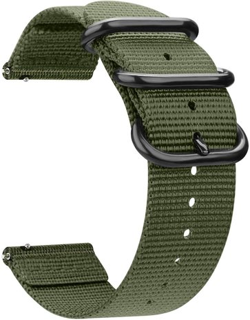 Strap-it® Strap-it Samsung Galaxy Watch 5 - 44mm Nylon-Schnallenarmband (Grün) Strap-it® Strap-it Samsung Galaxy Watch 5 - 44mm Nylon-Schnallenarmband (Grün)