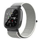 Strap-it® Strap-it Fitbit Versa 4 Nylon Armband (Grau)