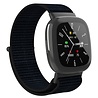 Strap-it® Strap-it Fitbit Versa 4 Nylon Armband (Schwarz) Strap-it® Strap-it Fitbit Versa 4 Nylon Armband (Schwarz)