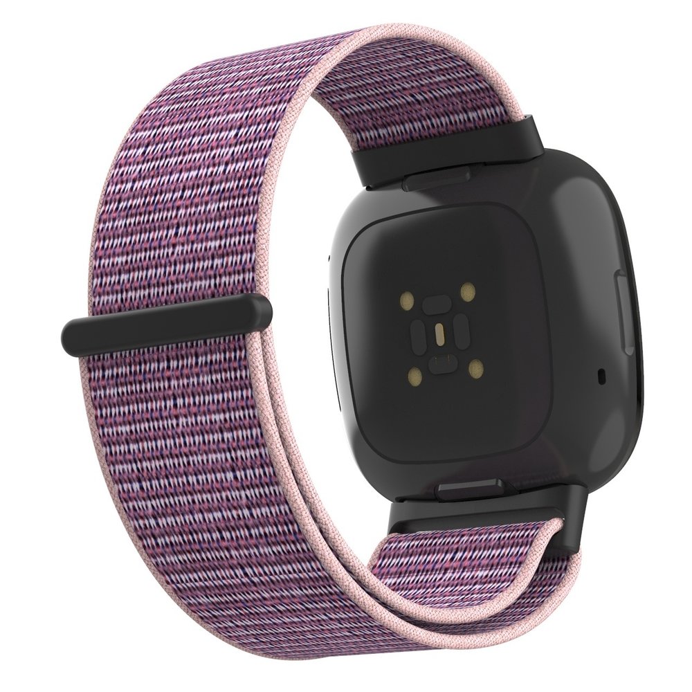 Strap-it® Strap-it Fitbit Sense 2 Nylon Armband (Pink/Lila) Strap-it® Strap-it Fitbit Sense 2 Nylon Armband (Pink/Lila)