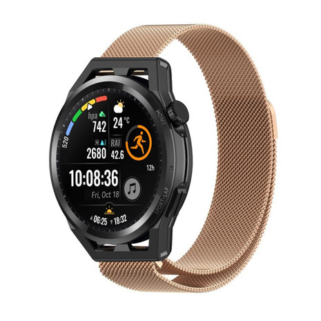 Strap-it® Strap-it Huawei Watch GT Milanese Armband (Roségold)