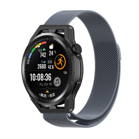 Strap-it® Strap-it Huawei Watch GT Milanese Armband (Space Grey)