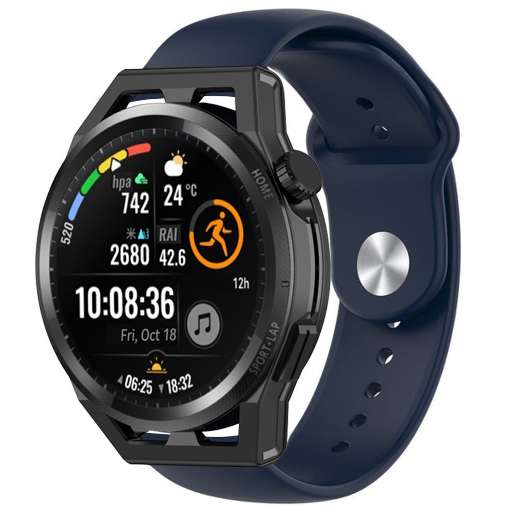 Strap-it® Strap-it Huawei Watch GT Armband Silikon (Dunkelblau)