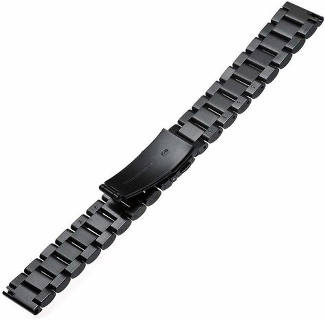 Strap-it® Strap-it Huawei Watch GT Gliederarmband (Schwarz) Strap-it® Strap-it Huawei Watch GT Gliederarmband (Schwarz)