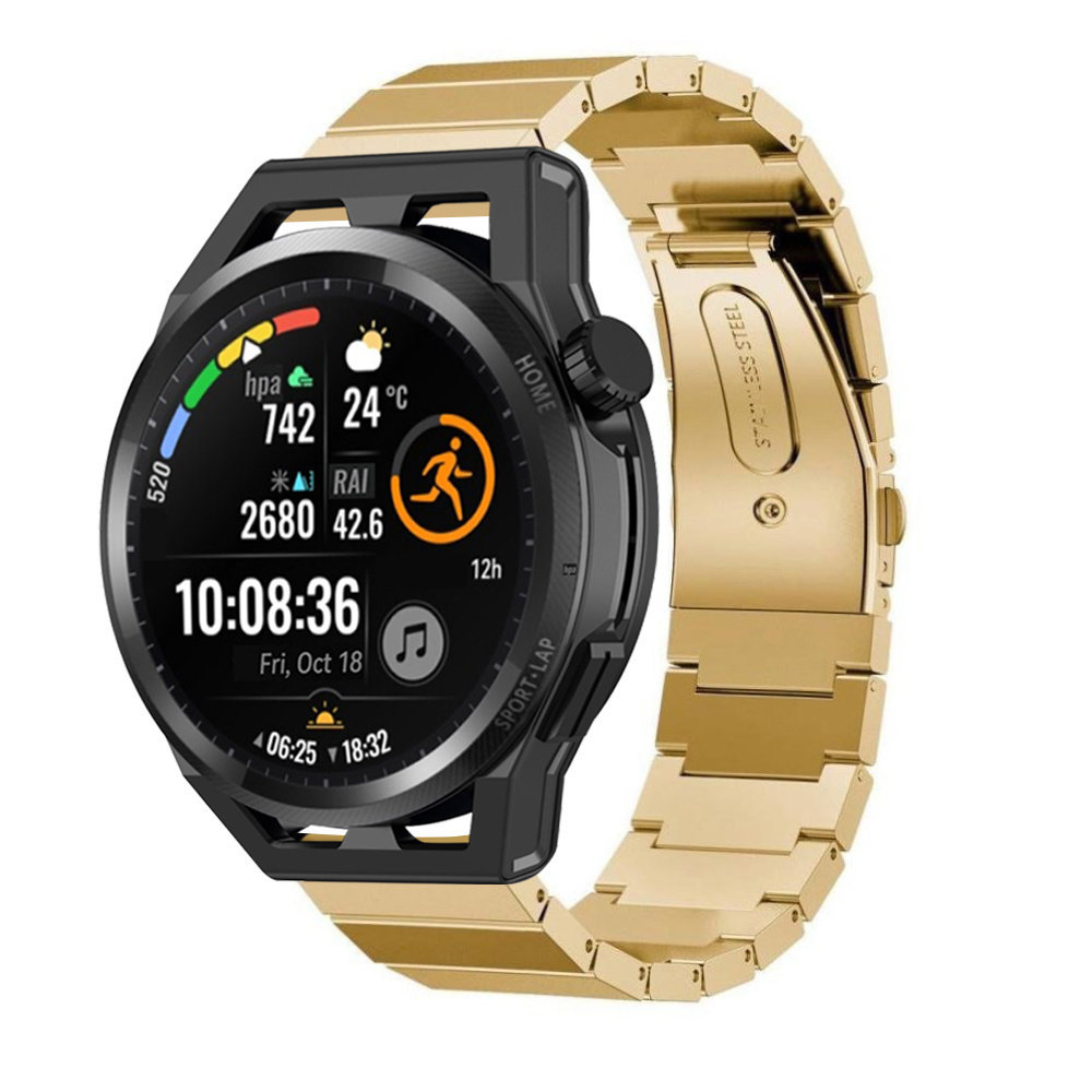Strap-it® Strap-it Huawei Watch GT Metallarmband (Gold)