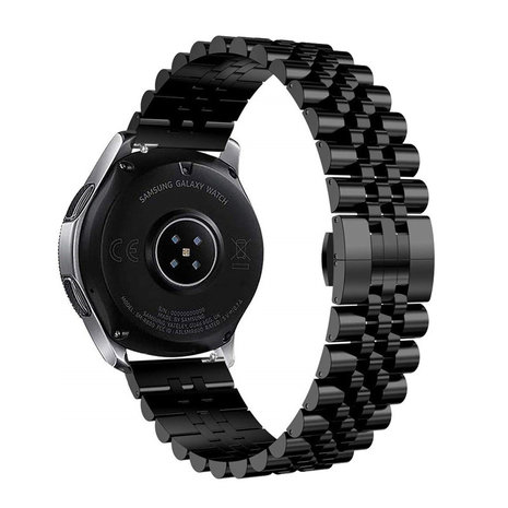 Strap-it® Strap-it Huawei Watch GT Jubilee Stahlarmband (Schwarz)