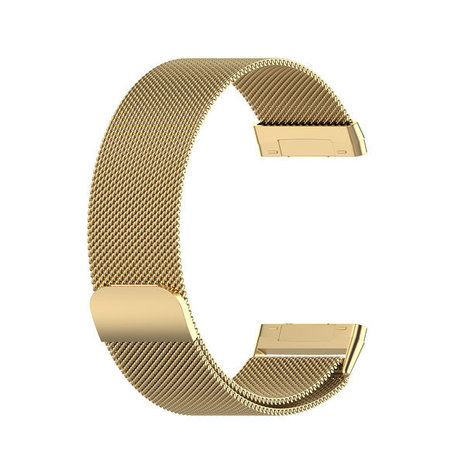 Strap-it® Strap-it Fitbit Versa 4 Milanese Armband (Gold) Strap-it® Strap-it Fitbit Versa 4 Milanese Armband (Gold)