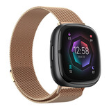 Strap-it® Fitbit Sense 2 Milanese Armband (Roségold) Strap-it® Fitbit Sense 2 Milanese Armband (Roségold)