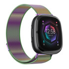 Strap-it® Strap-it Fitbit Sense 2 Milanese Armband (Regenbogen)