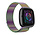 Strap-it Fitbit Sense 2 Milanese Armband (Regenbogen)