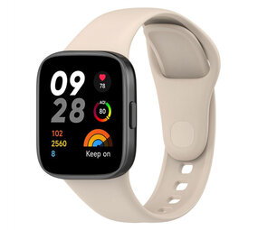 Strap-it® Redmi Watch 3 Silikon Armband (Beige) Strap-it® Redmi Watch 3 Silikon Armband (Beige)