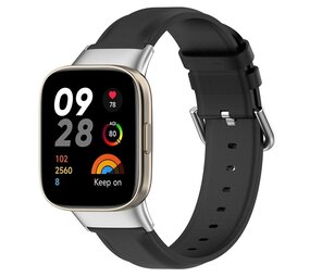Strap-it® Redmi Watch 3 Lederarmband (Schwarz) Strap-it® Redmi Watch 3 Lederarmband (Schwarz)