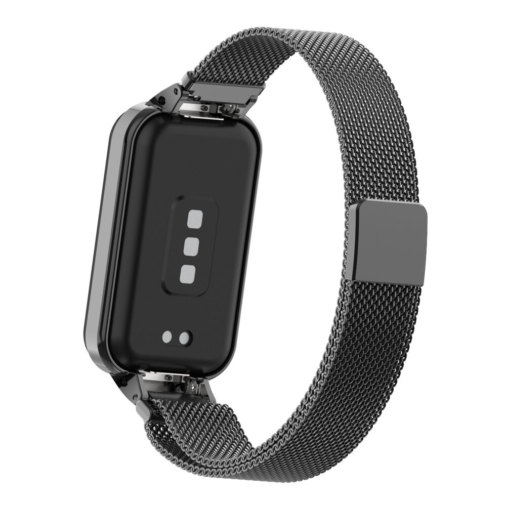 Strap-it® Strap-it Xiaomi Redmi Smart Band 2 Milanaise Armband (Schwarz)