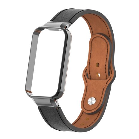 Strap-it® Strap-it Xiaomi Redmi Smart Band 2 Lederarmband (Schwarz) Strap-it® Strap-it Xiaomi Redmi Smart Band 2 Lederarmband (Schwarz)