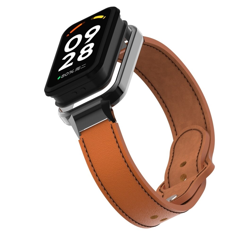 Strap-it® Strap-it Xiaomi Redmi Smart Band 2 Lederarmband (Braun) Strap-it® Strap-it Xiaomi Redmi Smart Band 2 Lederarmband (Braun)