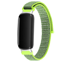 Strap-it® Fitbit Inspire 3 Nylon Armband (Neongrün) Strap-it® Fitbit Inspire 3 Nylon Armband (Neongrün)