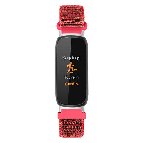 Strap-it® Strap-it Fitbit Inspire 3 Nylon Armband (Rot)