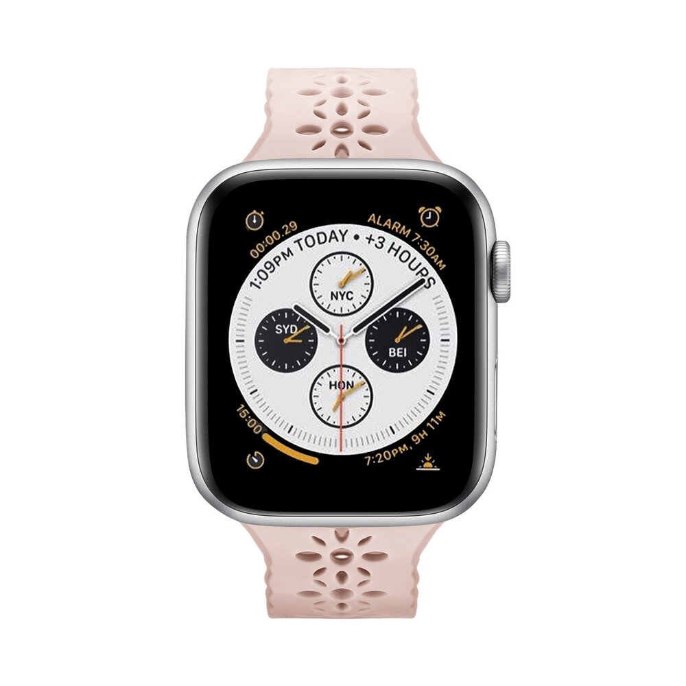 Strap-it® Strap-it Apple Watch Silikonarmband mit Muster (Rosa) Strap-it® Strap-it Apple Watch Silikonarmband mit Muster (Rosa)
