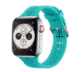 Strap-it® Apple Watch Silikonarmband mit Muster (Türkis) Strap-it® Apple Watch Silikonarmband mit Muster (Türkis)