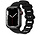 Strap-it Apple Watch Silikon Kettenarmband (Schwarz)