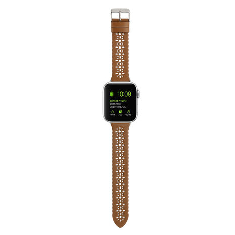 Strap-it® Strap-it Apple Watch Lederarmband mit Muster (Braun) Strap-it® Strap-it Apple Watch Lederarmband mit Muster (Braun)