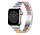 Strap-it Apple Watch Stahl-Harzarmband (Silber/Bunt)