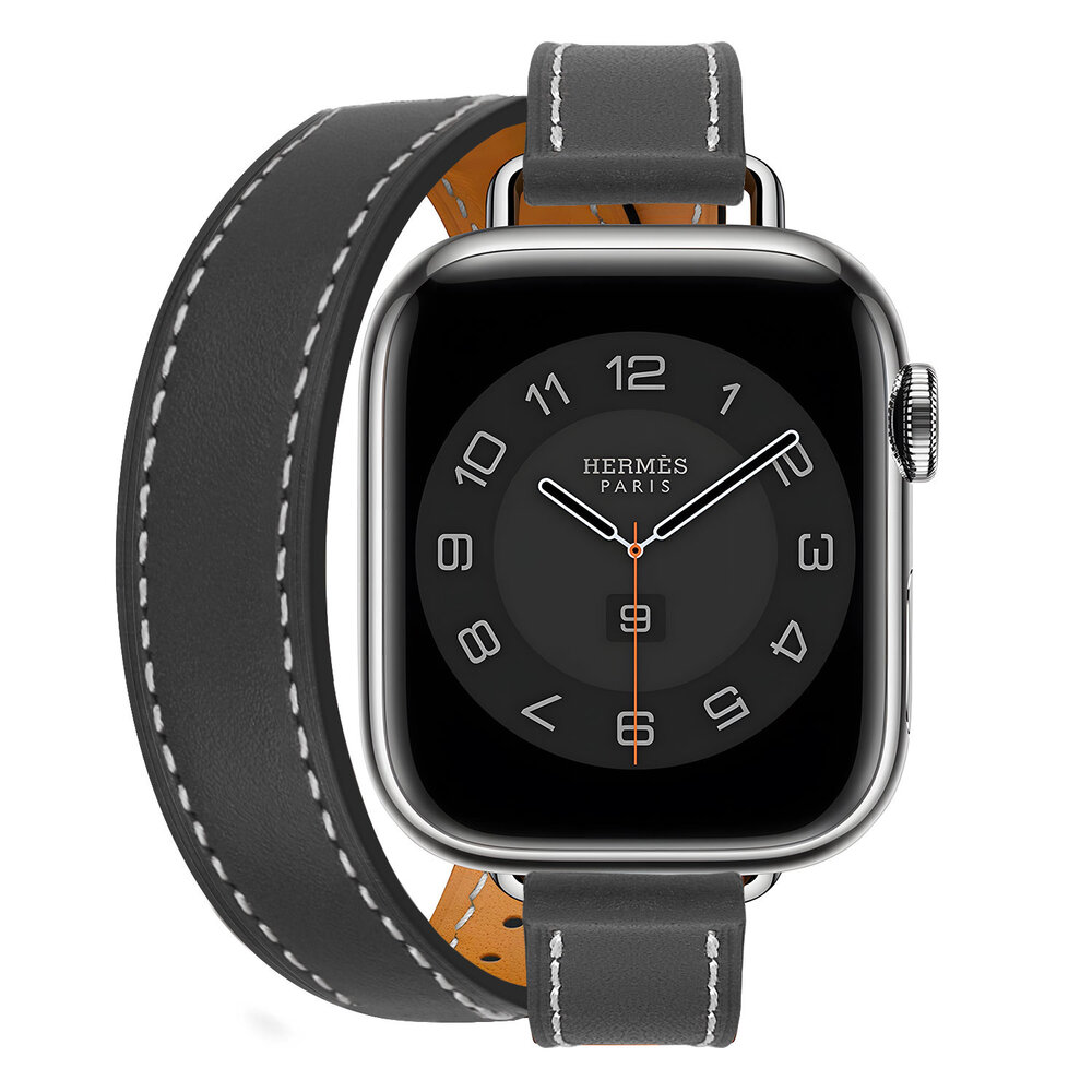 Strap-it® Strap-it Apple Watch Double Tour Lederarmband (Schwarz) Strap-it® Strap-it Apple Watch Double Tour Lederarmband (Schwarz)