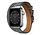Strap-it Apple Watch Double Tour Lederarmband (Grau)