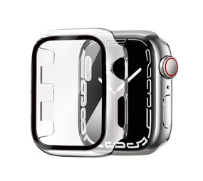 Strap-it® Apple Watch Hard Case mit Glass (Transparent) Strap-it® Apple Watch Hard Case mit Glass (Transparent)
