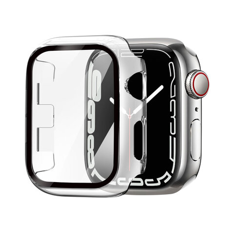 Strap-it® Strap-it Apple Watch Hard Case mit Glass (Transparent)