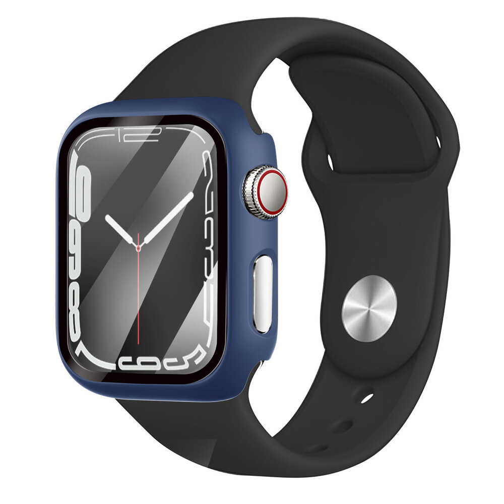 Strap-it® Strap-it Apple Watch Hard Case mit Glass (Dunkelblau) Strap-it® Strap-it Apple Watch Hard Case mit Glass (Dunkelblau)