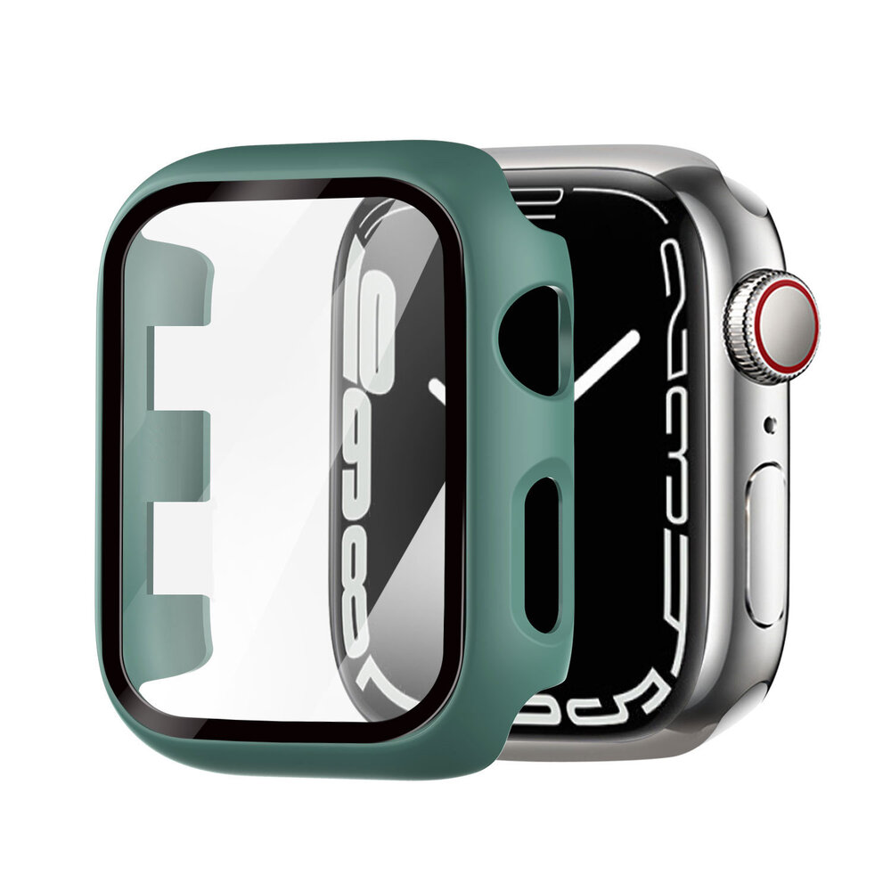 Strap-it® Strap-it Apple Watch Hard Case mit Glass (Viridian)