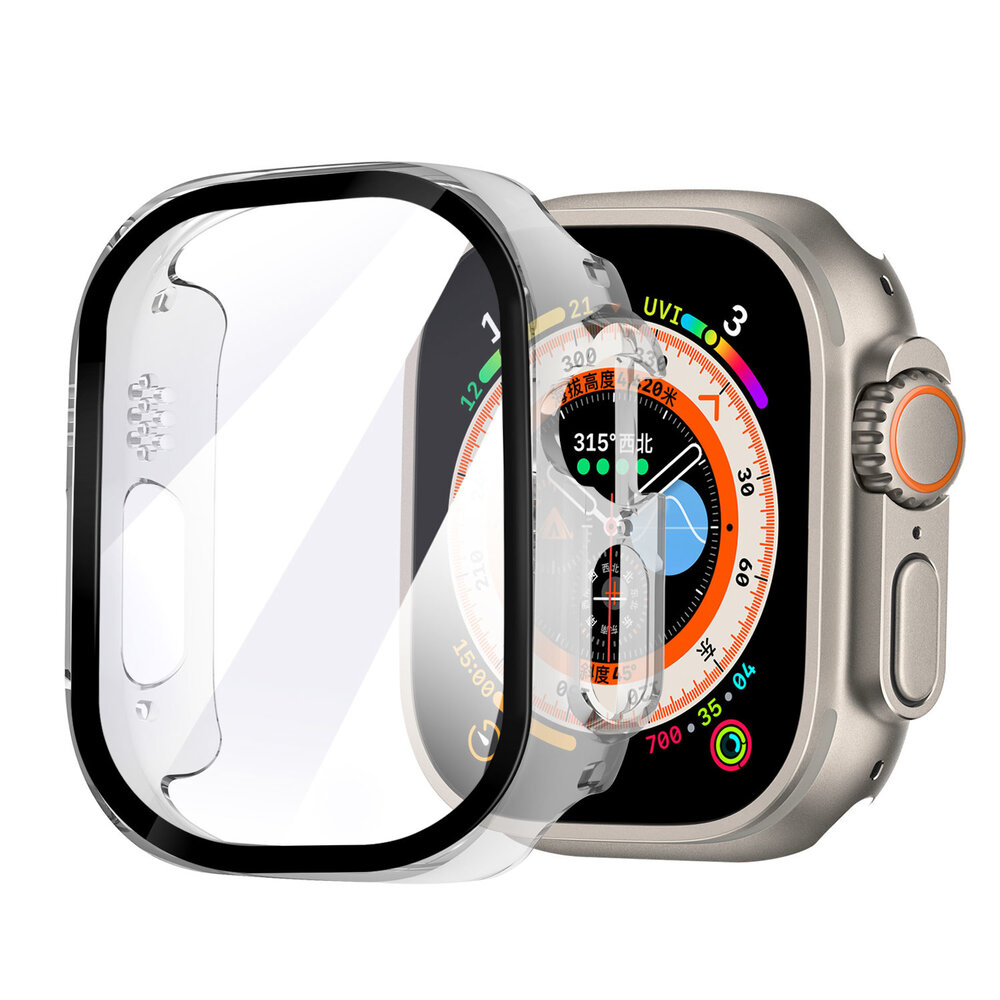 Strap-it® Strap-it Apple Watch Ultra Hard Case mit Glass 49mm (Transparent)
