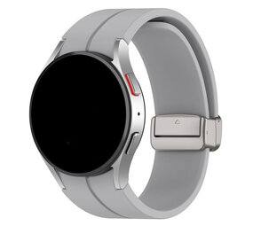 Strap-it® Samsung Galaxy Watch 4 40mm magnetisch D-Buckle Armband (Grau)