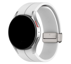 Strap-it® Samsung Galaxy Watch 4 40mm magnetisch D-Buckle Armband (Weiß) Strap-it® Samsung Galaxy Watch 4 40mm magnetisch D-Buckle Armband (Weiß)