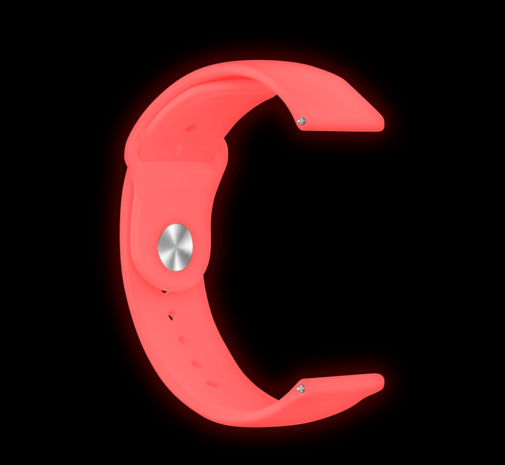 Strap-it® Strap-it Samsung Galaxy Watch 4 40mm Glow in the Dark Armband (Rot) Strap-it® Strap-it Samsung Galaxy Watch 4 40mm Glow in the Dark Armband (Rot)