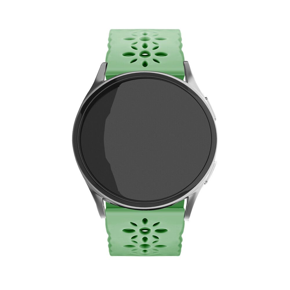 Strap-it® Strap-it Samsung Galaxy Watch 4 44mm Silikonarmband mit Muster (Grün) Strap-it® Strap-it Samsung Galaxy Watch 4 44mm Silikonarmband mit Muster (Grün)