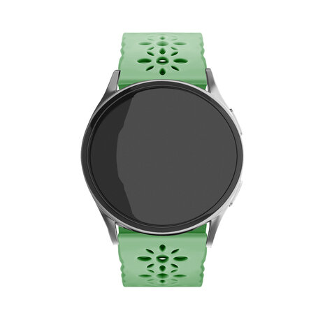 Strap-it® Strap-it Samsung Galaxy Watch 4 44mm Silikonarmband mit Muster (Grün) Strap-it® Strap-it Samsung Galaxy Watch 4 44mm Silikonarmband mit Muster (Grün)