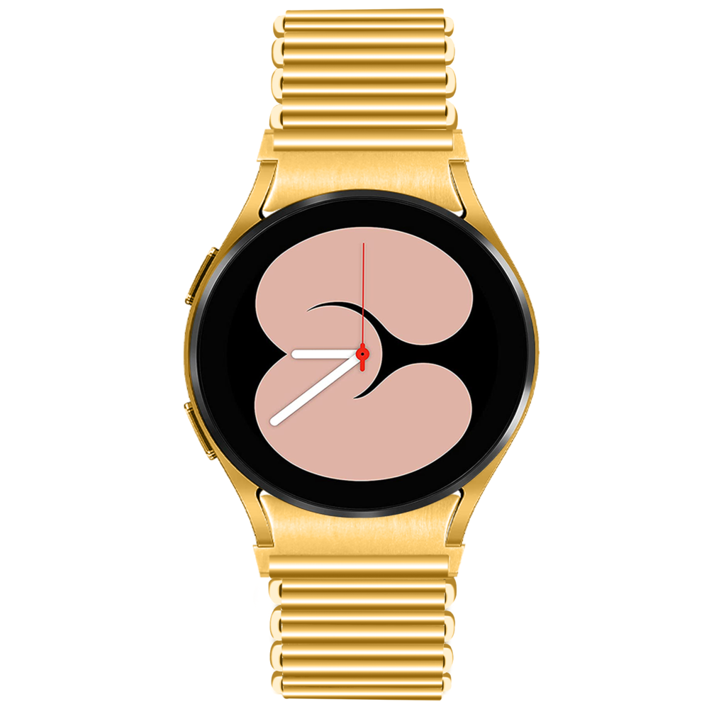 Strap-it® Strap-it Samsung Galaxy Watch 4 40mm Stahlarmband Loop (Gold) Strap-it® Strap-it Samsung Galaxy Watch 4 40mm Stahlarmband Loop (Gold)