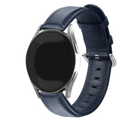 Strap-it® Samsung Galaxy Watch 4 44mm Lederarmband (Dunkelblau) Strap-it® Samsung Galaxy Watch 4 44mm Lederarmband (Dunkelblau)