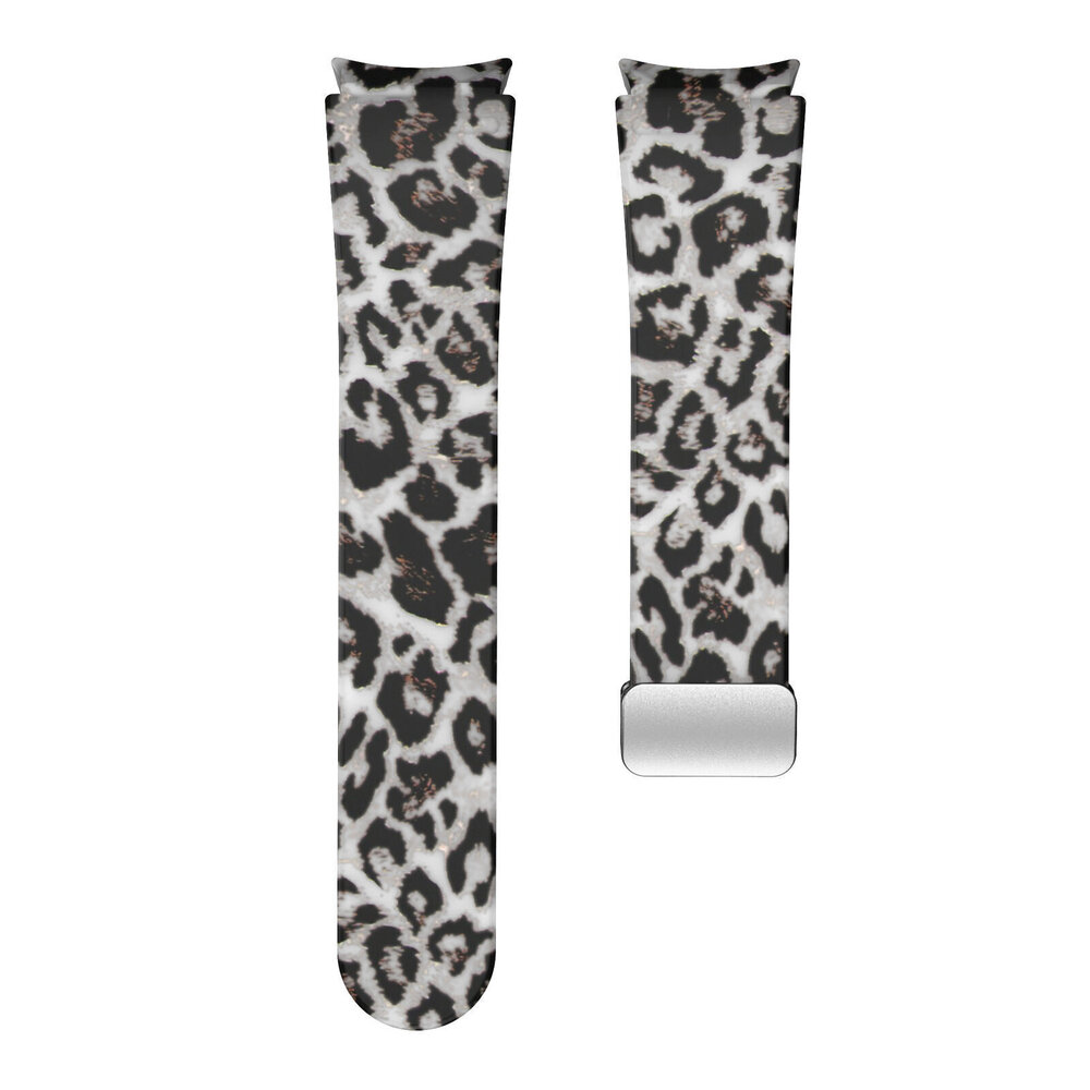 Strap-it® Strap-it Samsung Galaxy Watch 4 44mm Transparent D-Buckle Armband Leopard Strap-it® Strap-it Samsung Galaxy Watch 4 44mm Transparent D-Buckle Armband Leopard